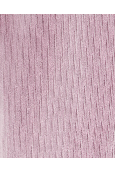 Pantalón de poliéster, aterciopelado, rosado Sin color