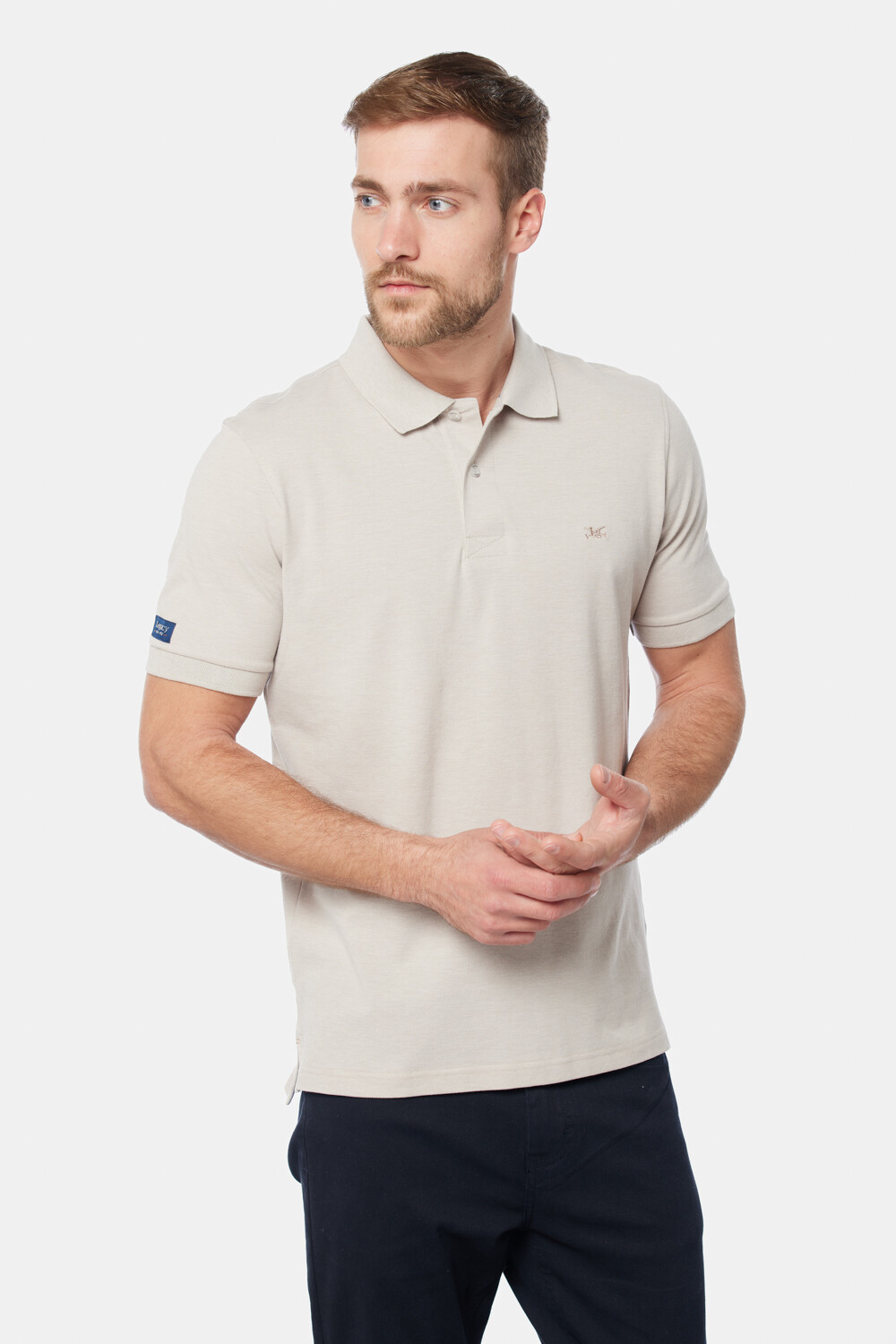 REMERA POLO LISA Beige