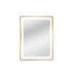 Espejo Vertical Lumax c/marco desempañador y Luz 90x70cm Dorado