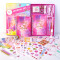 Set De Papelería Infantil Love Colors Rosa