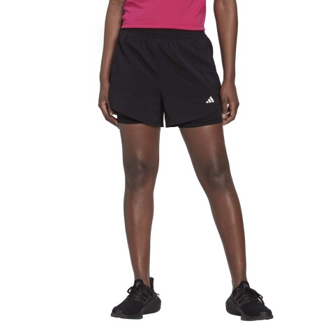Short Training W Min 2In1 Sho Mujer Black/white