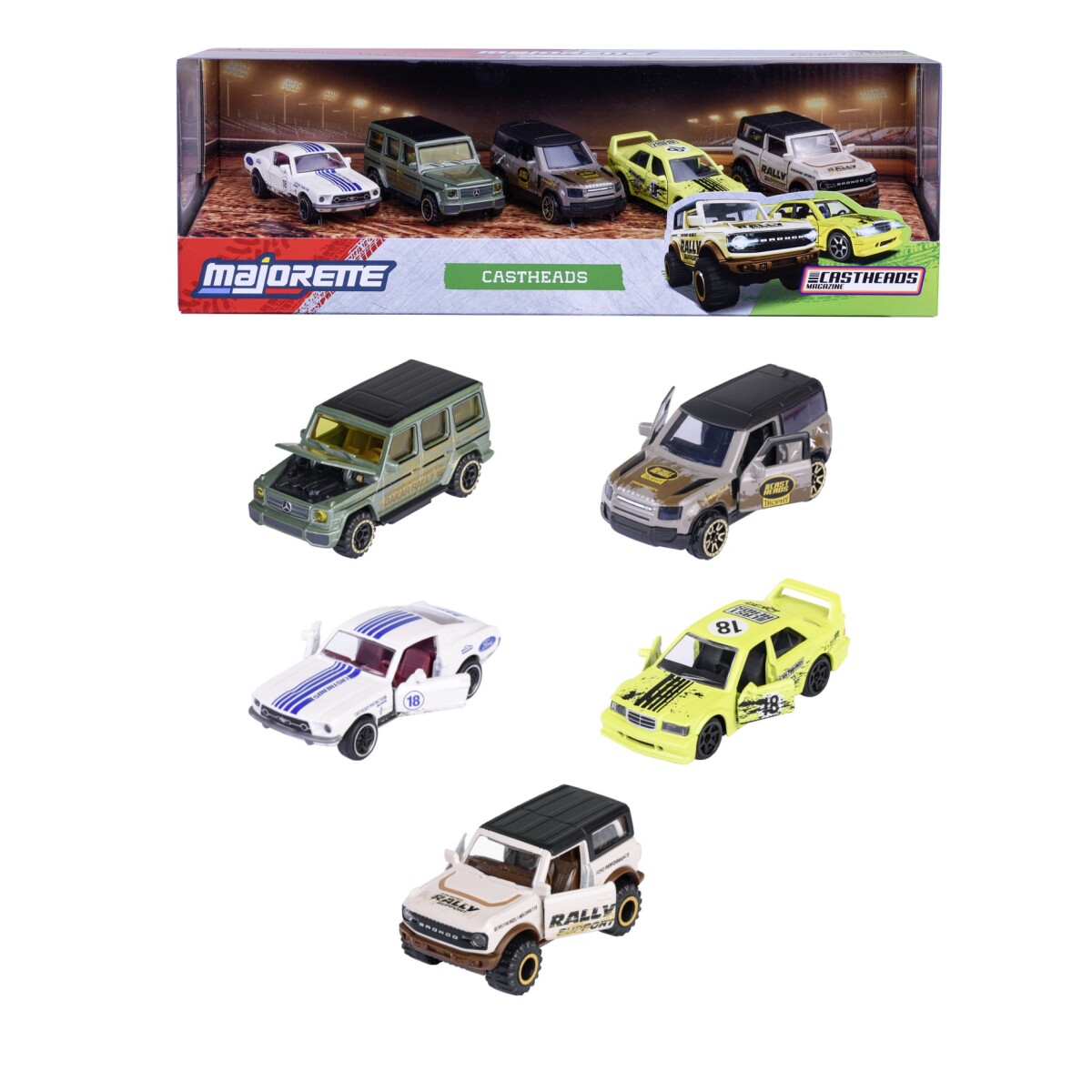 Majorette CastHeads pack x 5 