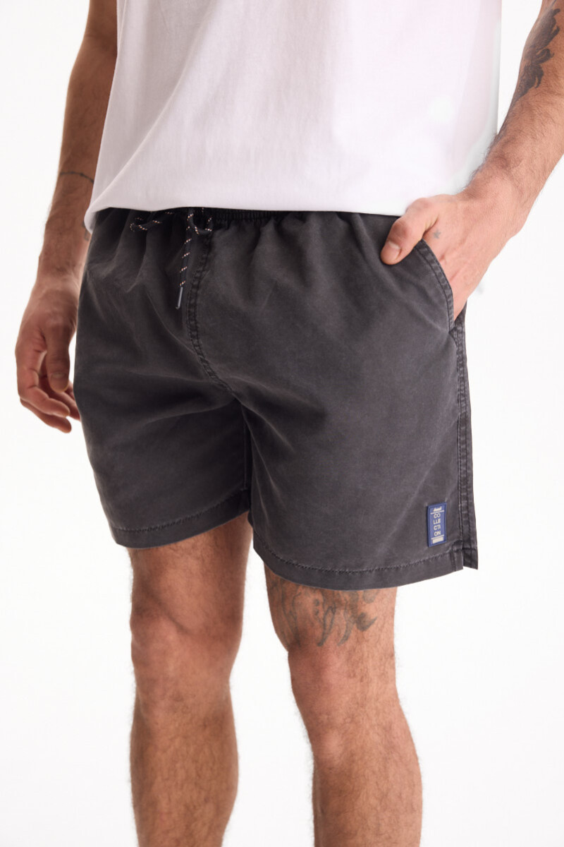Short De Baño Marina Negro