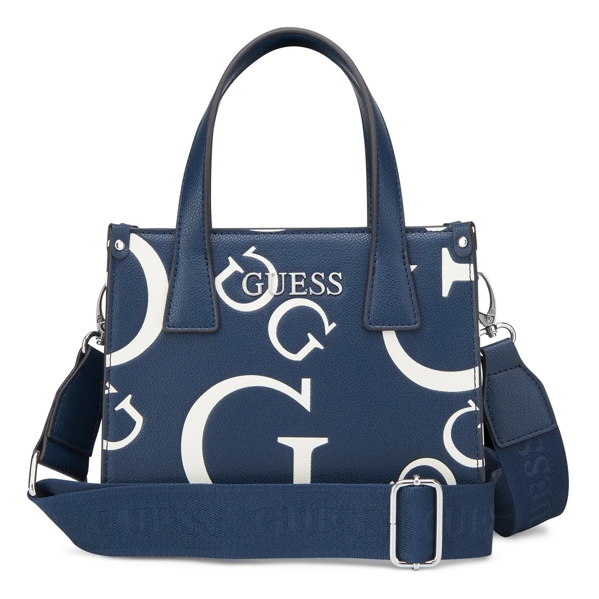 Cartera Guess Forber Azul Logo 