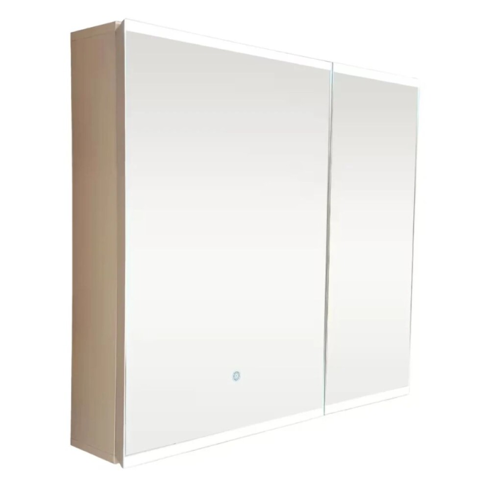 Mueble de baño suspendido Blanco Dmc y espejo botiquín 75 cm Vip blanco Mueble De Baño Suspendido Blanco Dmc Y Espejo Botiquín 75 Cm Vip Blanco