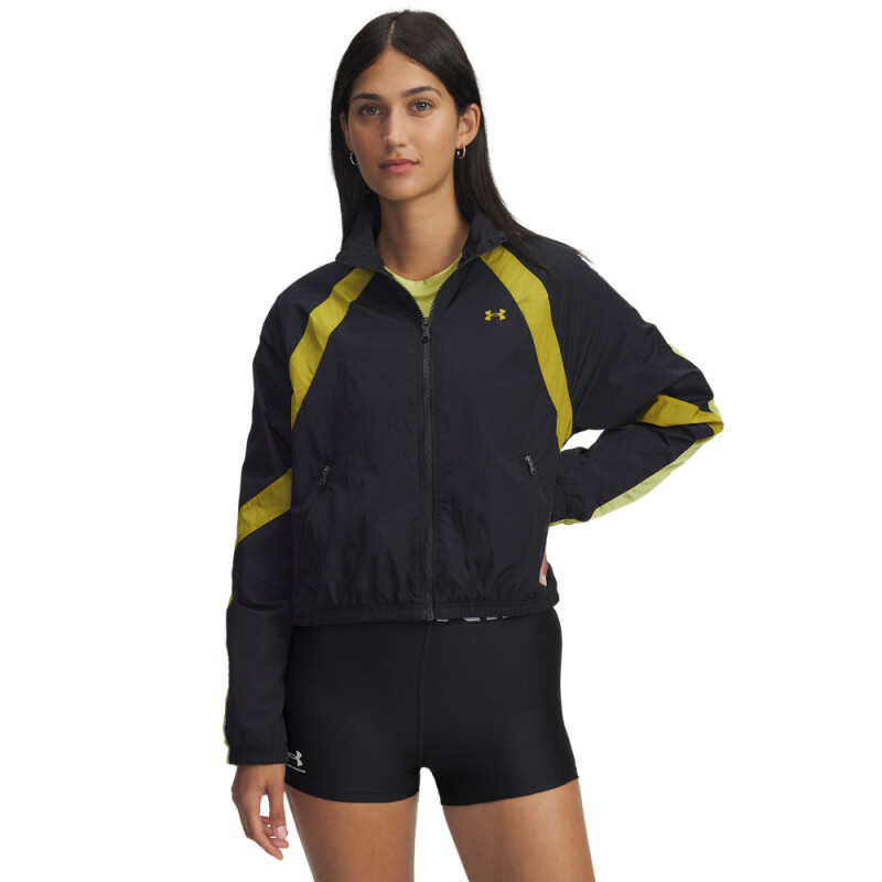 UA Icon Crinkle Jacket BLK-001