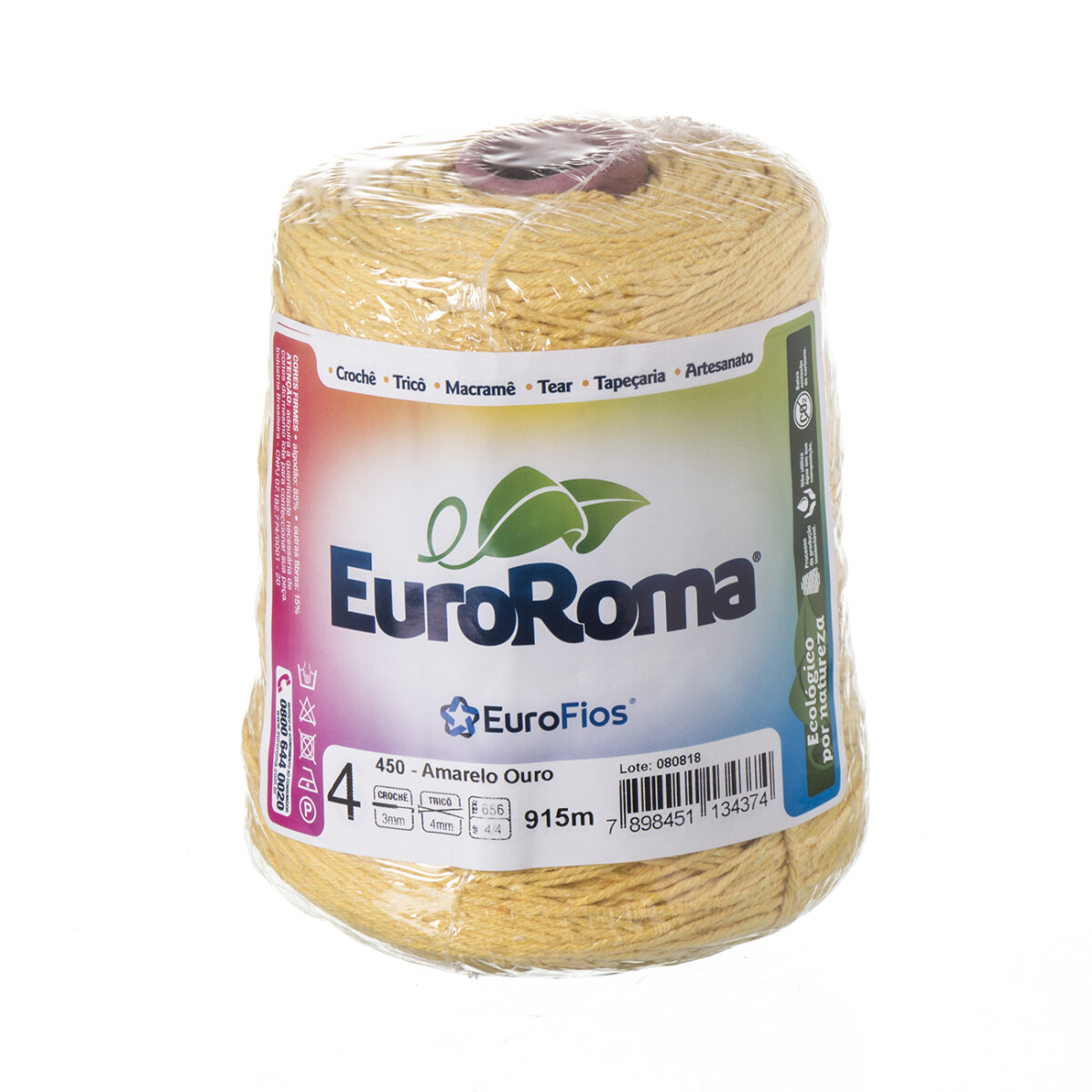 Euroroma algodón Colorido manualidades - ouro 