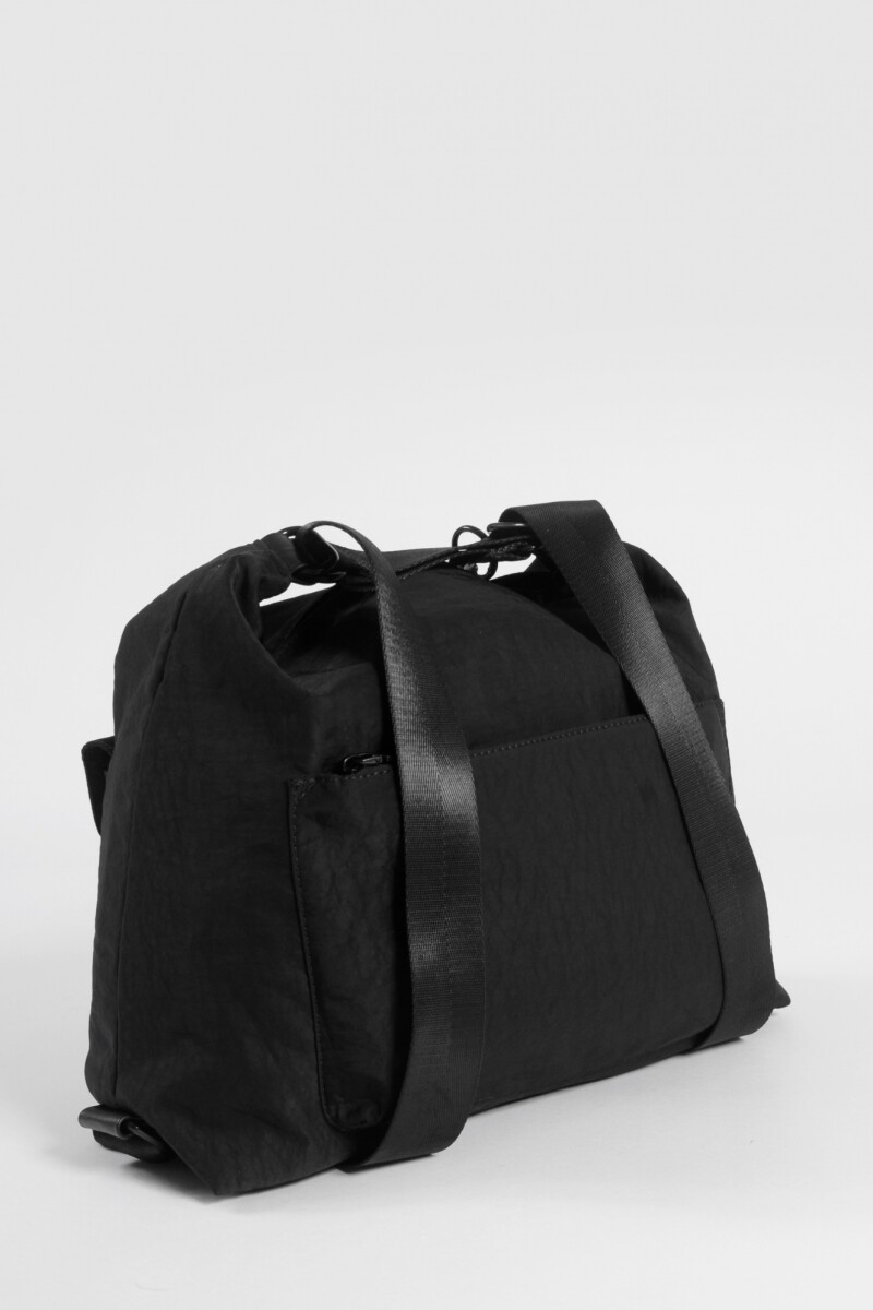 Mochila hobo con llavero negro
