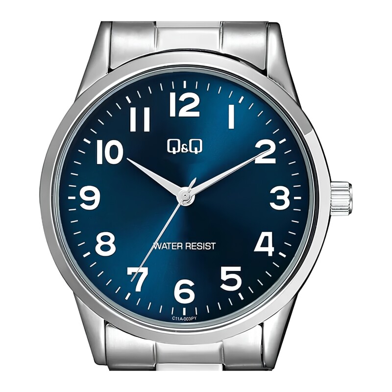 Reloj análogo Q&Q esfera azul Modelo C11A003PY Reloj análogo Q&Q esfera azul Modelo C11A003PY
