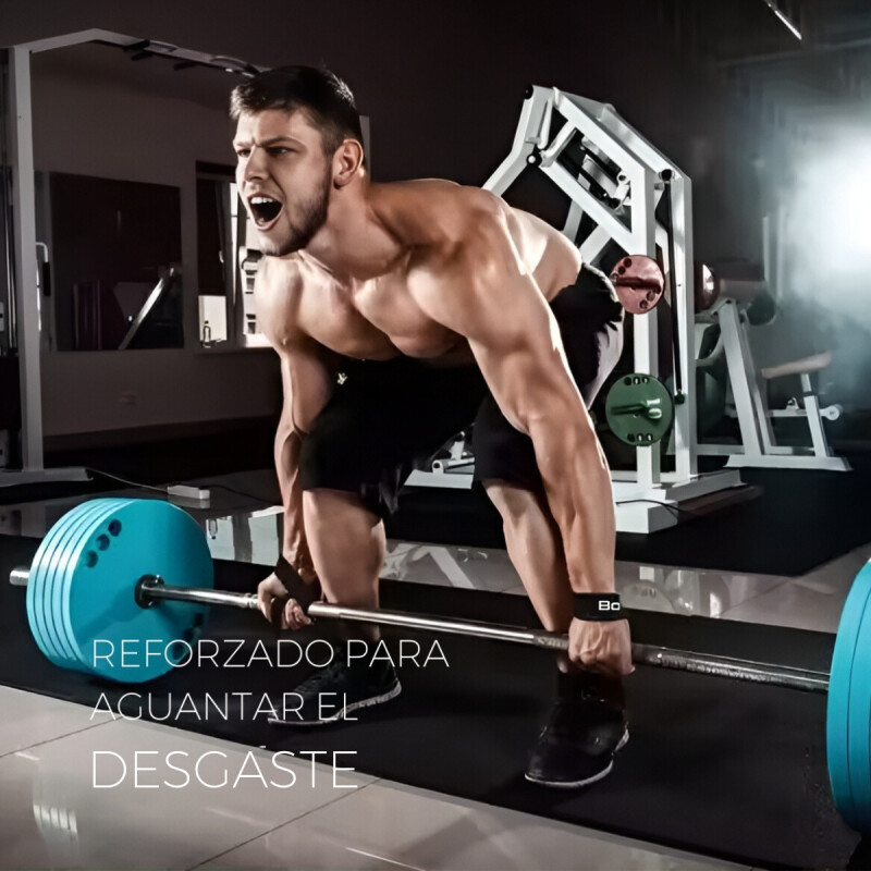 Set X2 Straps Correas Levantamiento Pesas Gym Negro Negro