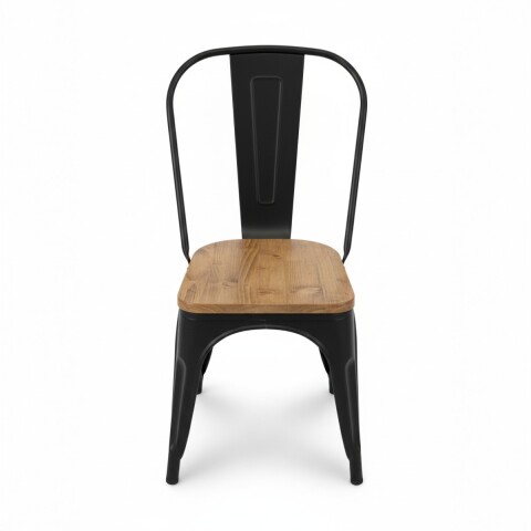 SILLA METAL MARRON Unica