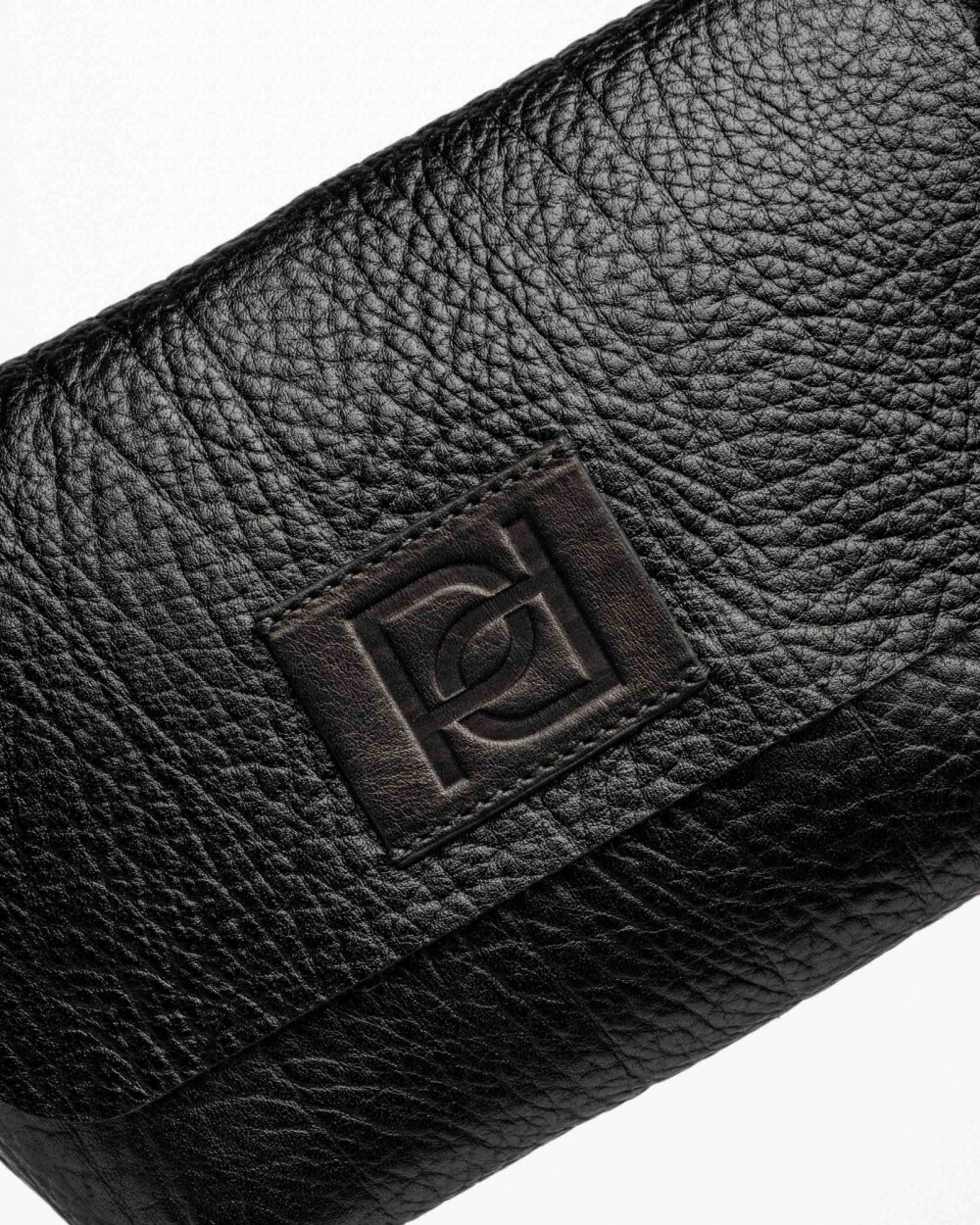 Mini bag Nina en cuero graneado Negro