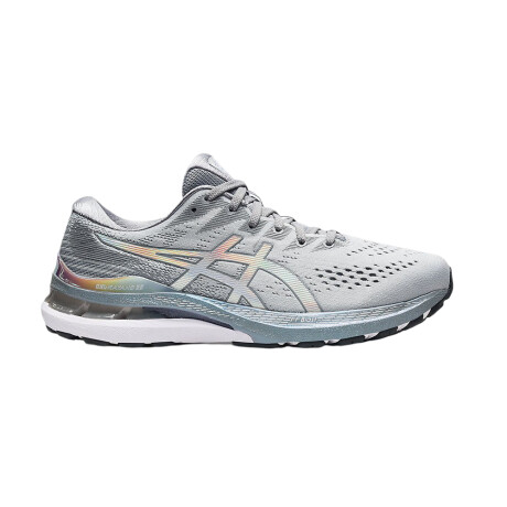 ASICS GEL-KAYANO 28 PLATINUM Light Grey & Rainbow