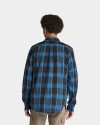 Camisa Herringbone Flannel Check Hombre Black Yd