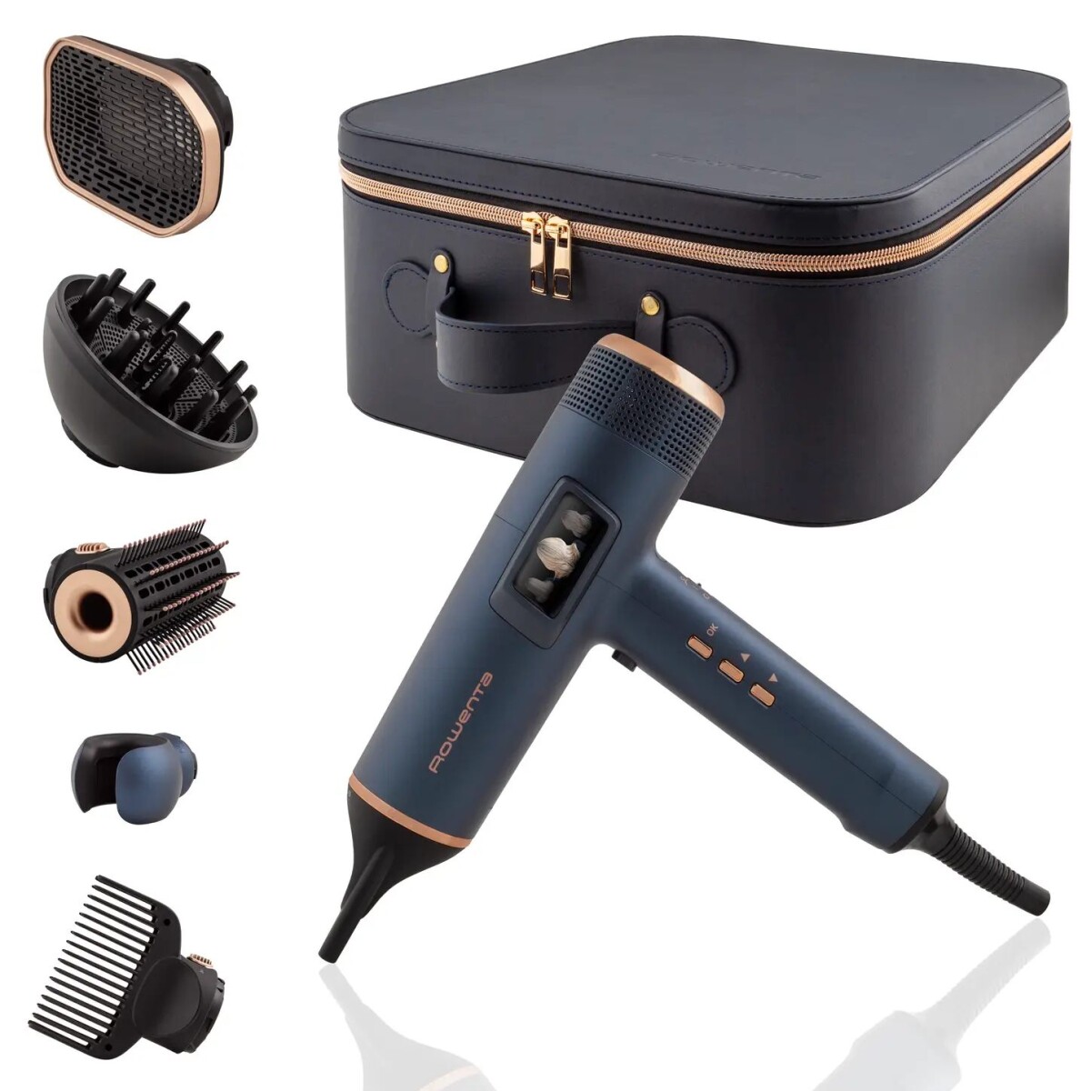 Secador de pelo Maestría For You - con pantalla led y 6 accesorios 