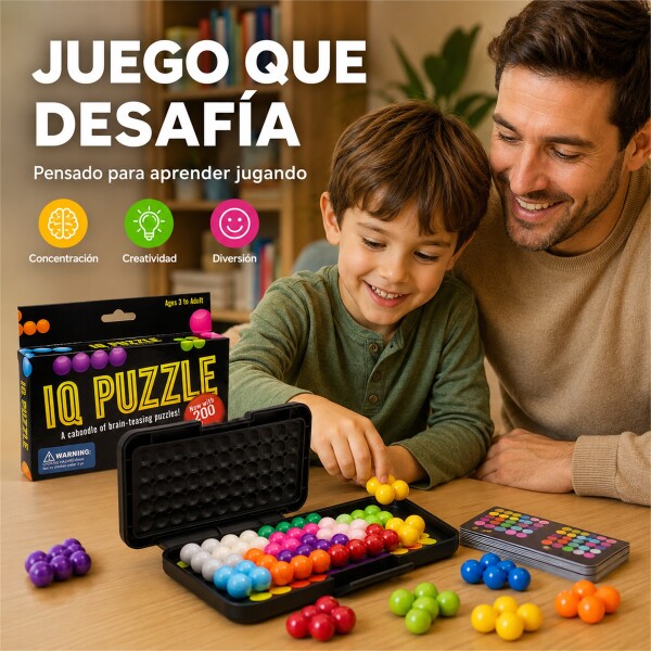 Juego Kanoodle Puzzle 2D y 3D con 200 Desafíos Negro 1