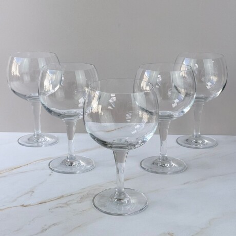 Juego de 6 Copas para Gin de Vidrio 650ML Juego de 6 Copas para Gin de Vidrio 650ML