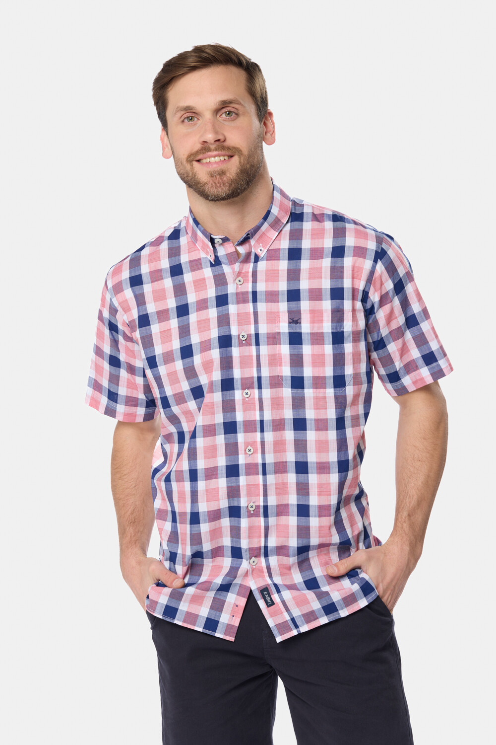 CAMISA A CUADROS Azul