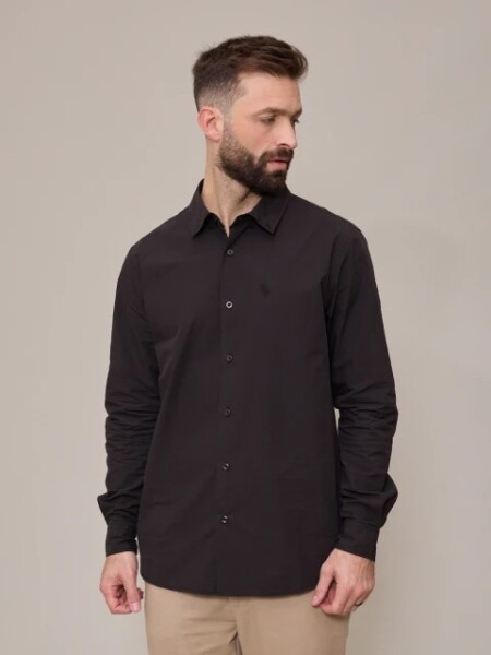 CAMISA POLANCO CROBAT NEGRO