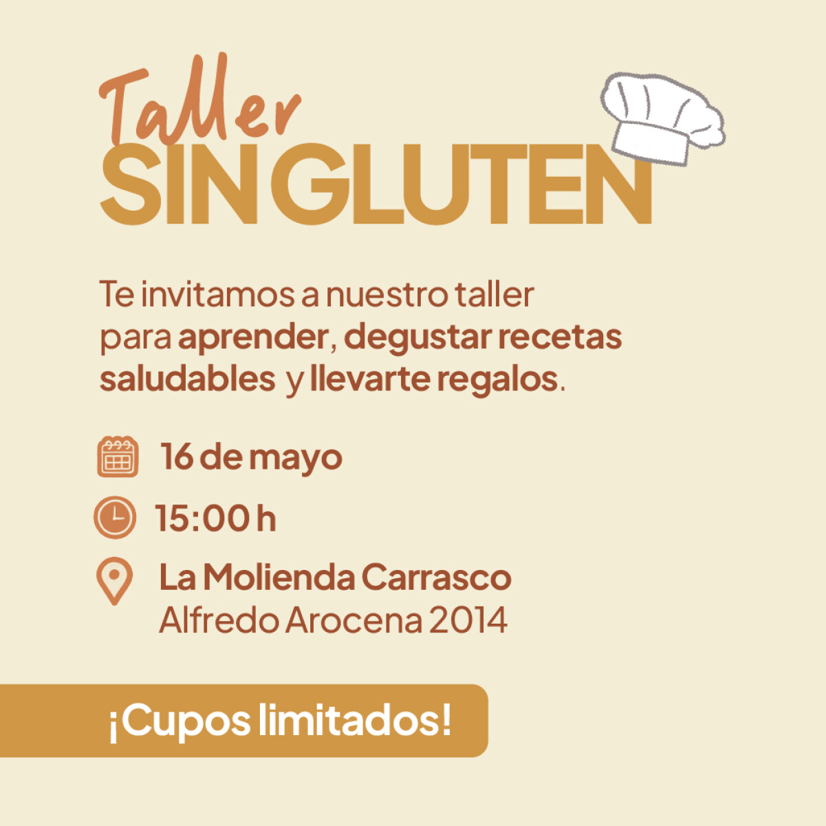 Inscripción Taller sin gluten 