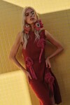 Rosette Dress Rojo / Fucsia