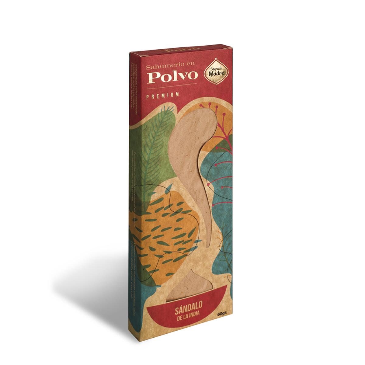 SAHUMERIO EN POLVO SAGRADA MADRE 45GR - Sándalo 