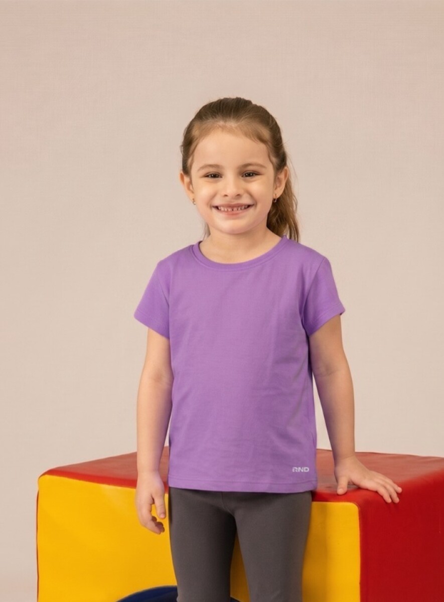 Remera Deportiva para Niñas. - Lavanda 