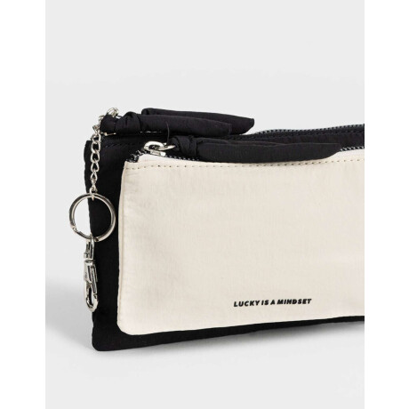 Monedero Cuerina Bicolor Combinacion Bicolor