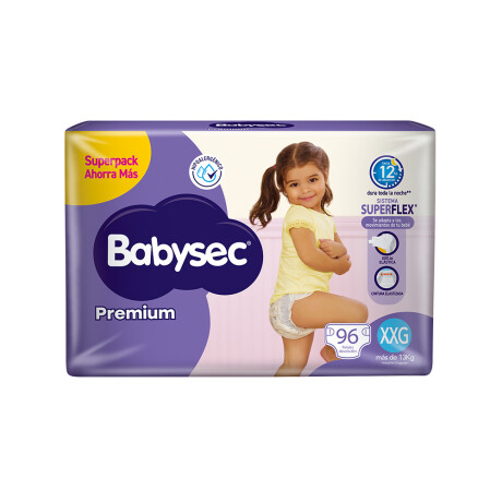 Pañales Babysec Premium Xxg 96 Unidades Pañales Babysec Premium Xxg 96 Unidades