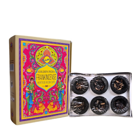 CARBÓN CON RESINA SREE VANI X3 Incienso