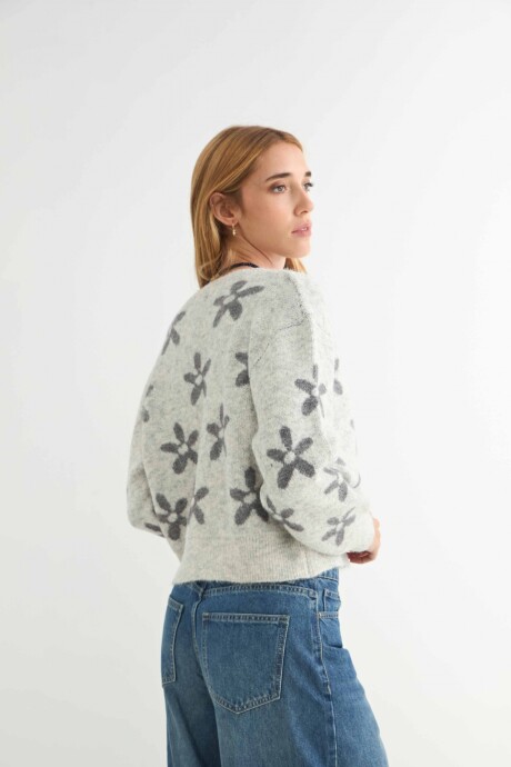 CARDIGAN MARGARITA GRIS