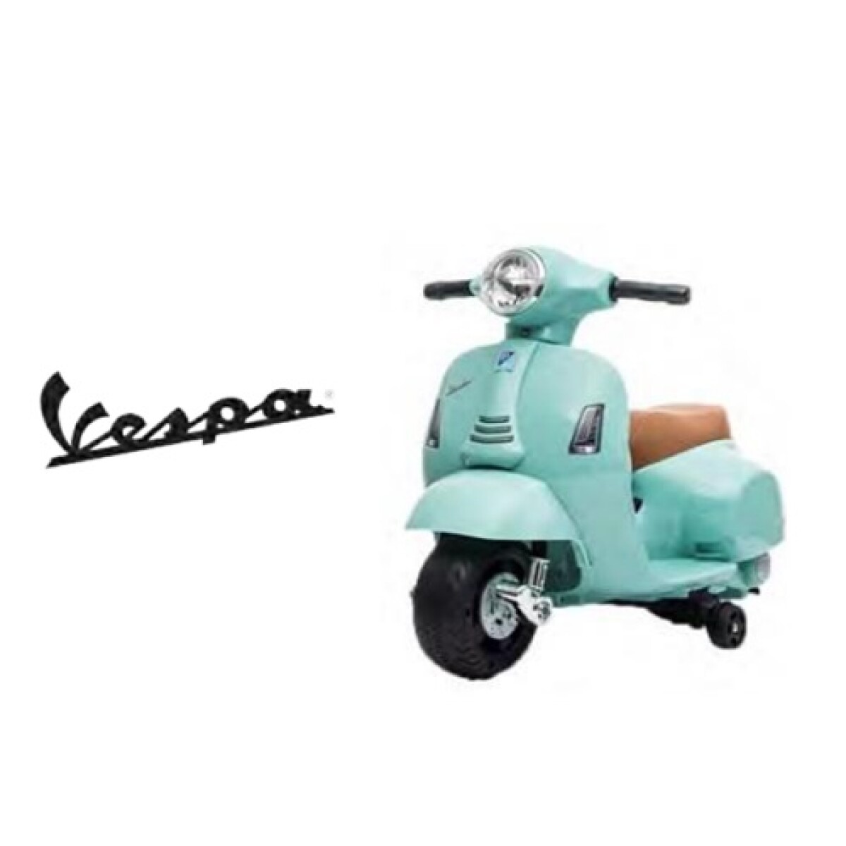 Moto Vespa a batería H1 verde agua 