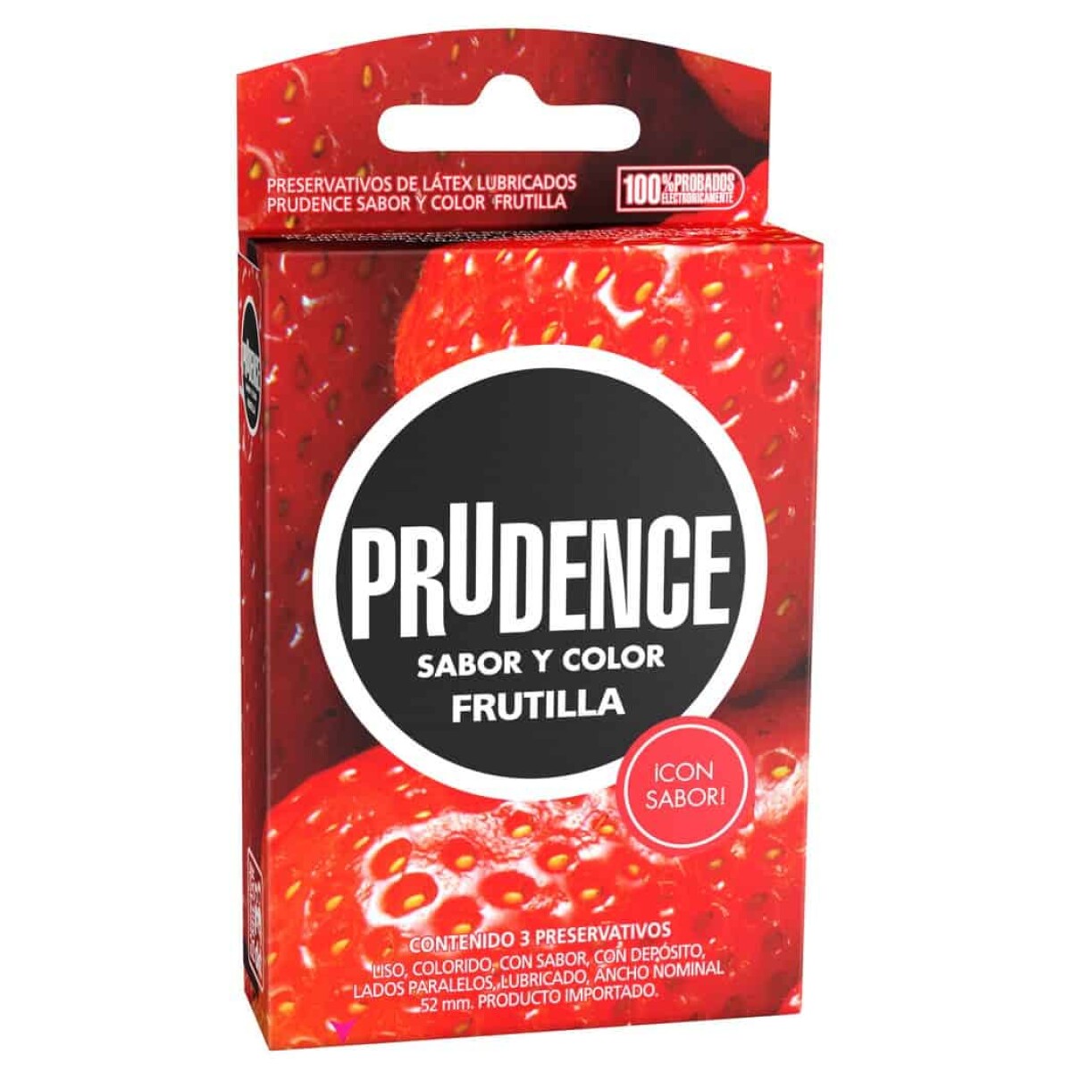 Preservativo Prudence Frutilla 3 Unidades 