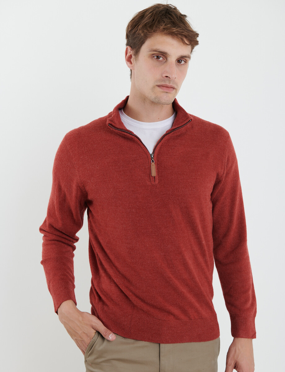 470415 REMERA HARRINGTON LABEL Naraja Melange