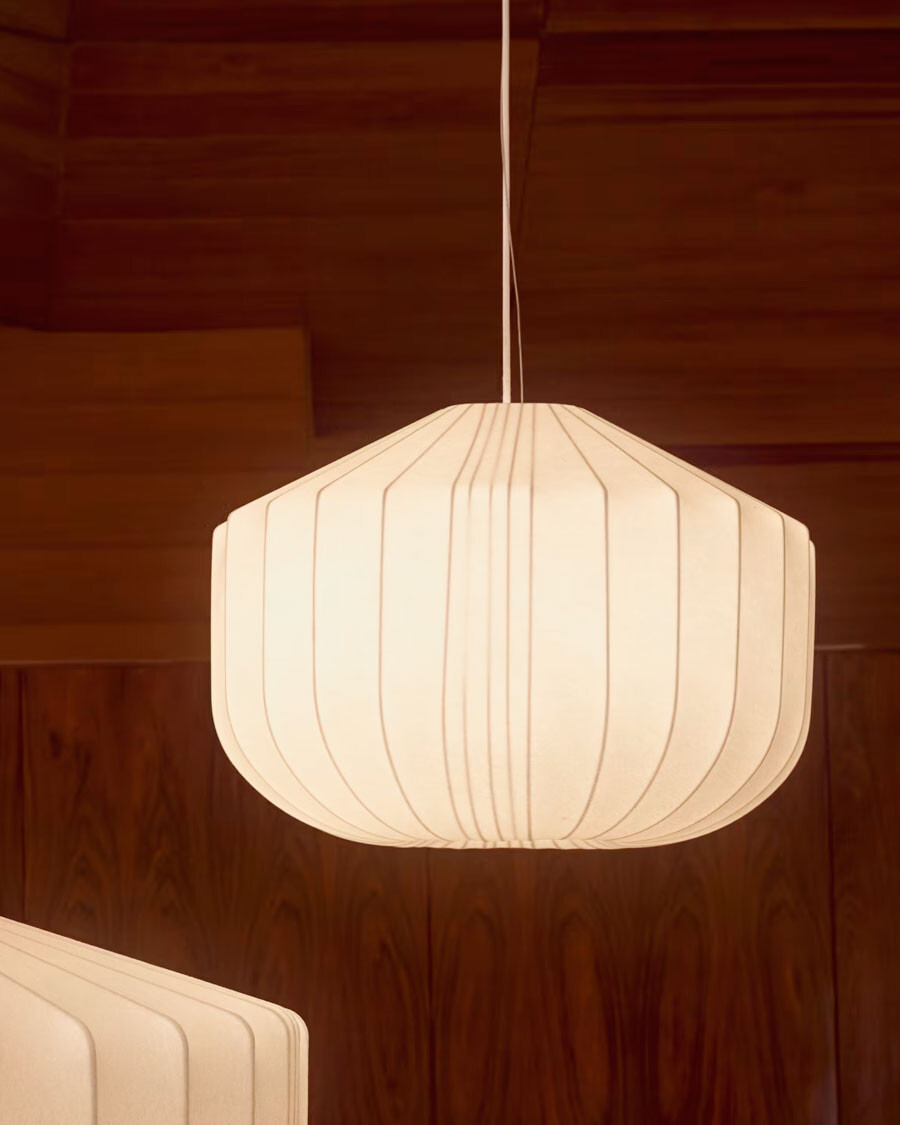 Lámpara de techo Somar de fibras sintéticas y varillas de acero Ø51 cm Lámpara de techo Somar de fibras sintéticas y varillas de acero Ø51 cm