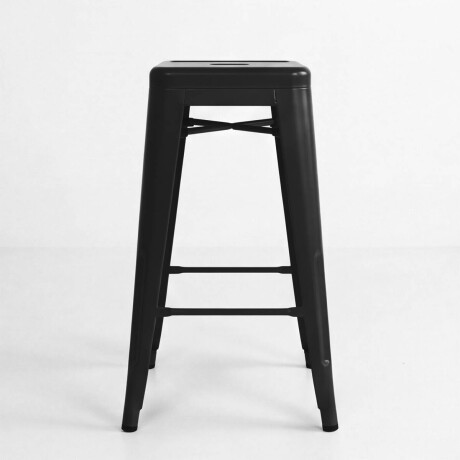 Butaca Taburete Alta Metálica Tolix Puppets Cocina Negro