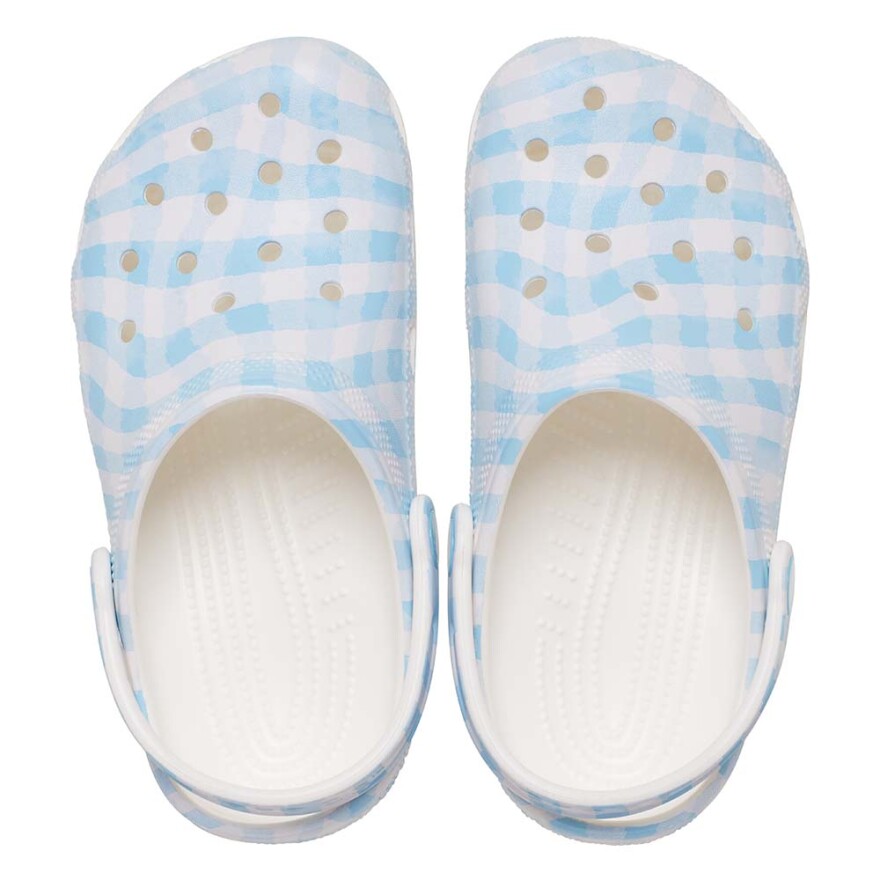 Classic Gingham Clog White/blue