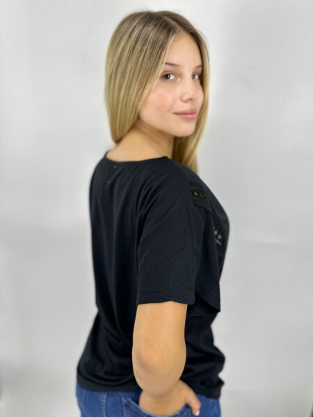 T-SHIRT SLOWLY 2409 NEGRO