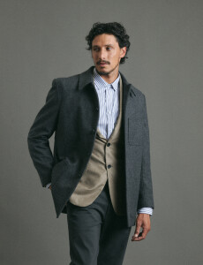 300261 SOBRETODO HARRINGTON SELECT Gris Oscuro