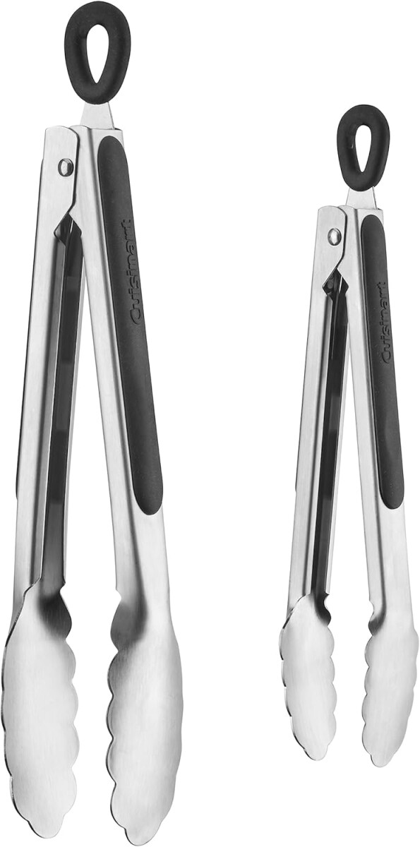 Juego de pinzas de 2 piezas, puntas de acero inoxidable de 7 y 9 pulgadas Cuisinart 