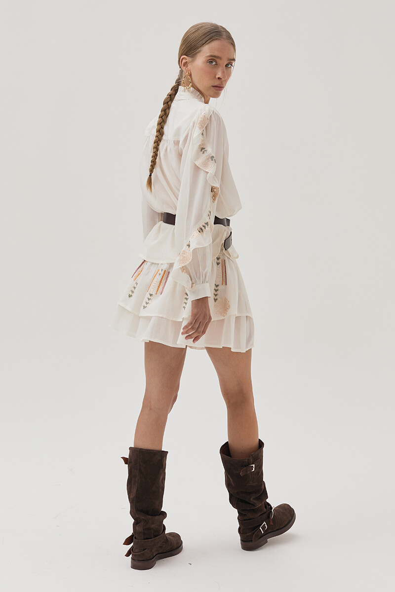 Falda Blossom Blanco