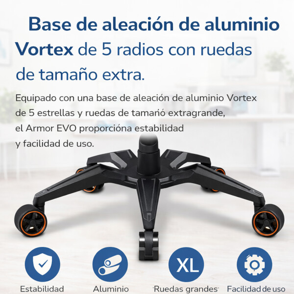 Silla Gamer Cougar Armor Evo Royal Ergonómica SILLA COUGAR ARMOR EVO ORANGE