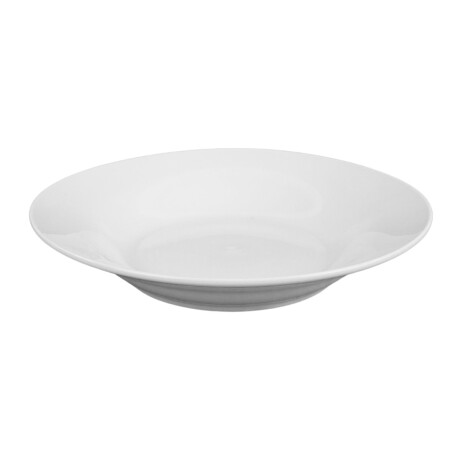 Plato hondo de ceramica blanca Plato hondo de ceramica blanca