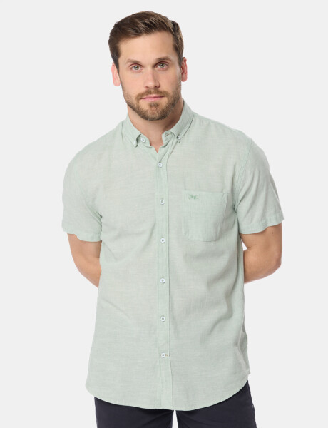 CAMISA DE LINO Verde