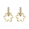 Caravanas Fio de oro amarillo 18k. con circonias. Caravanas Fio de oro amarillo 18k. con circonias.