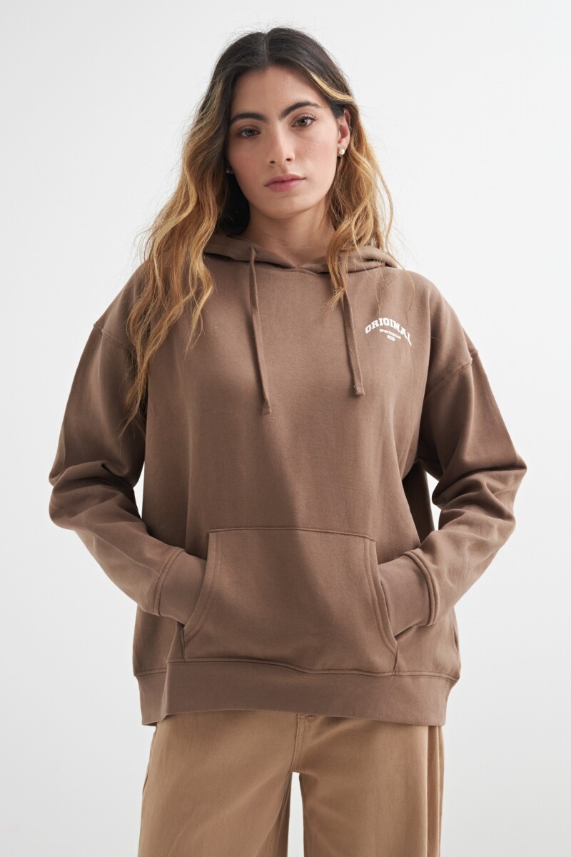 Hoodie con capucha MARRON