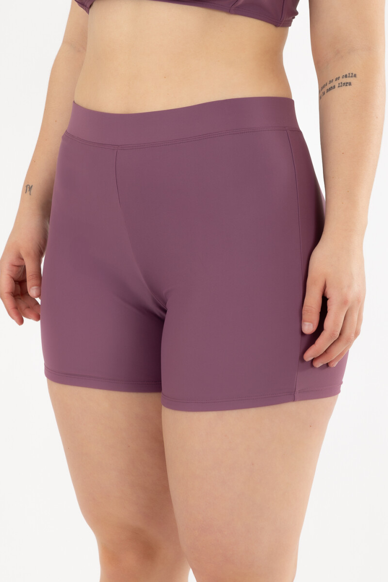 New short speed liso - Violeta media noche 