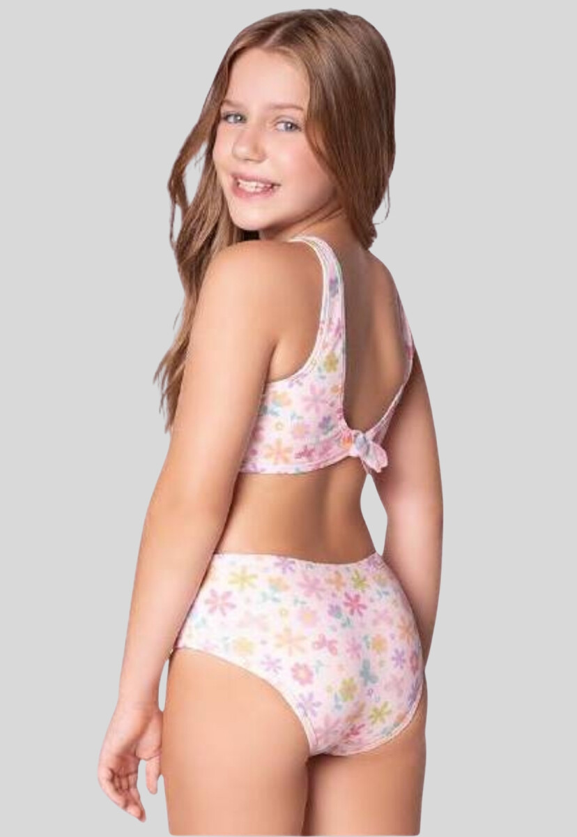 CONJUNTO DE ATAR PROTECCION UV50+ - ESTAMPADO ROSA 