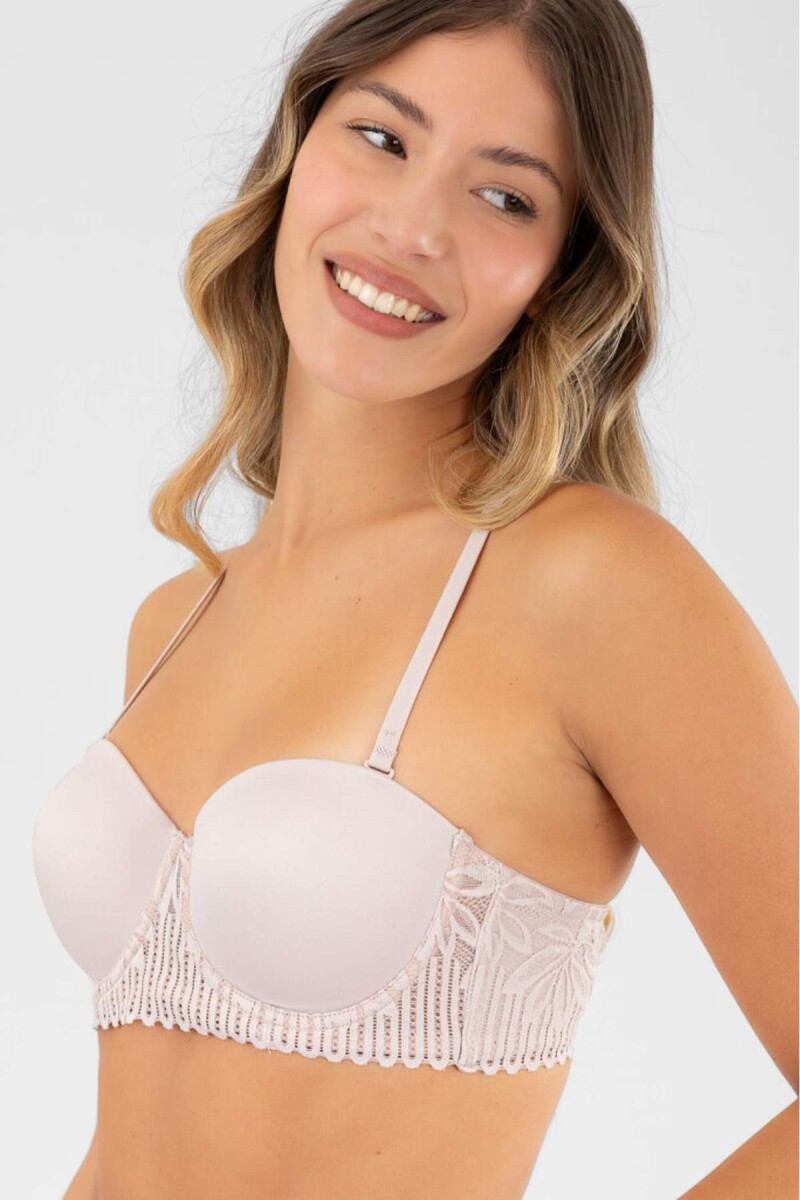 Soutien strapless preformado b&c granate - Lilac 