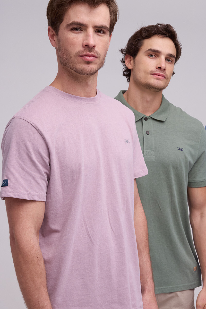 REMERA BÁSICA DE ALGODÓN - Lila 